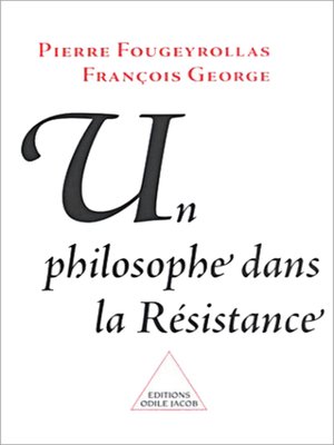 cover image of Un philosophe dans la Résistance